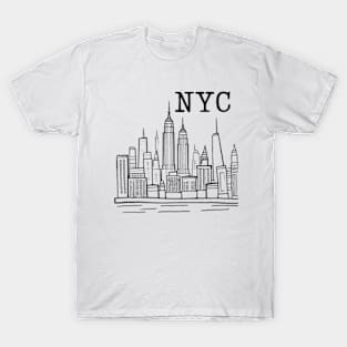 nyc doodle art 2024 pt3 T-Shirt